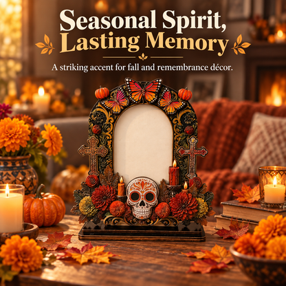 💀 Day of the Dead Memory Frame ✨ Personalized Remembrance Photo Decor