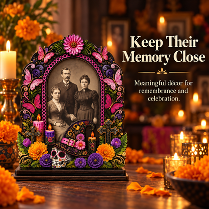 💀 Day of the Dead Memory Frame ✨ Personalized Remembrance Photo Decor