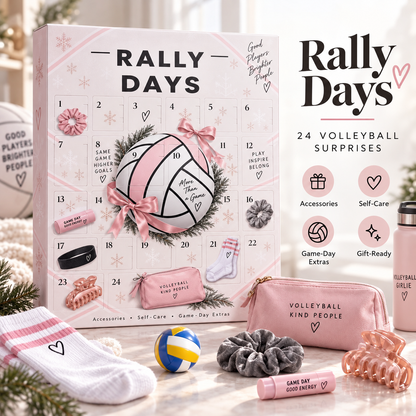 🏐 Rally Days Volleyball Advent Calendar 🎁 24 Daily Surprises For Volleyball Girls