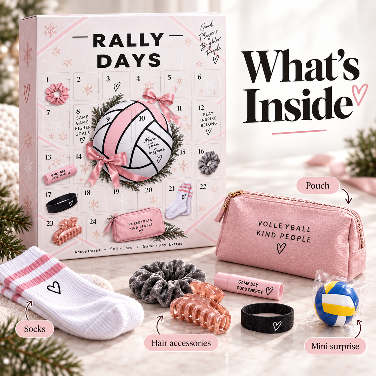 🏐 Rally Days Volleyball Advent Calendar 🎁 24 Daily Surprises For Volleyball Girls