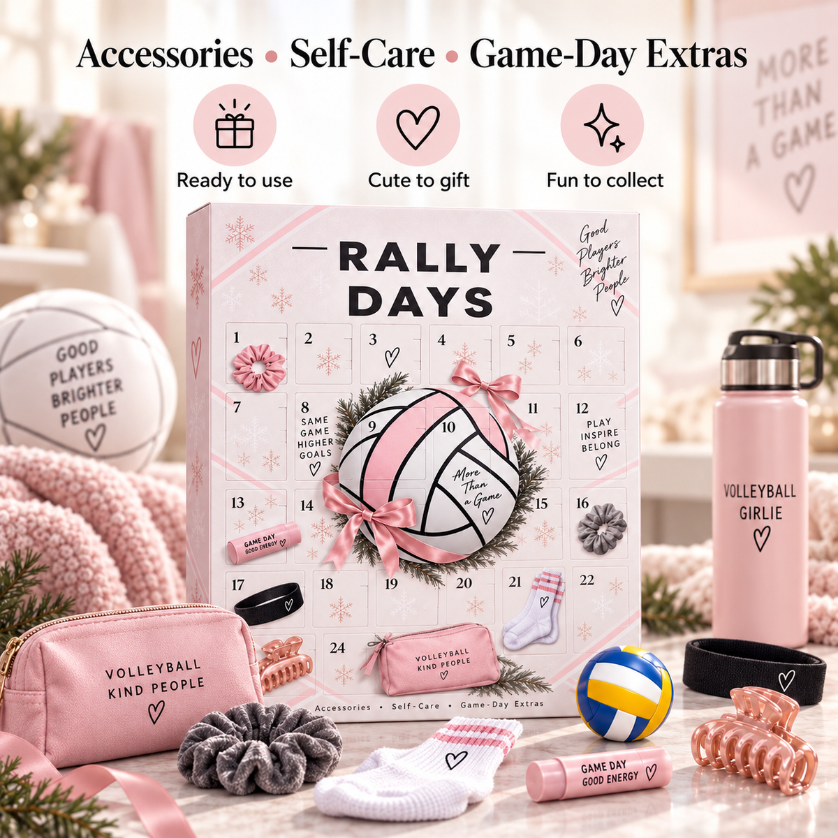 🏐 Rally Days Volleyball Advent Calendar 🎁 24 Daily Surprises For Volleyball Girls