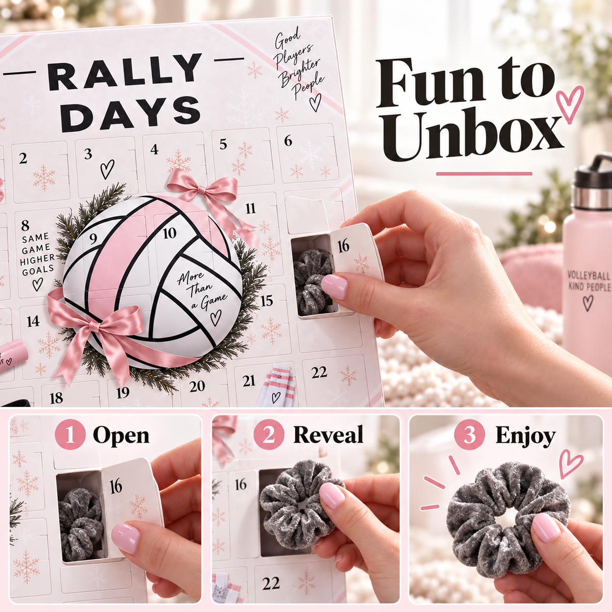 🏐 Rally Days Volleyball Advent Calendar 🎁 24 Daily Surprises For Volleyball Girls