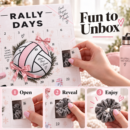 🏐 Rally Days Volleyball Advent Calendar 🎁 24 Daily Surprises For Volleyball Girls