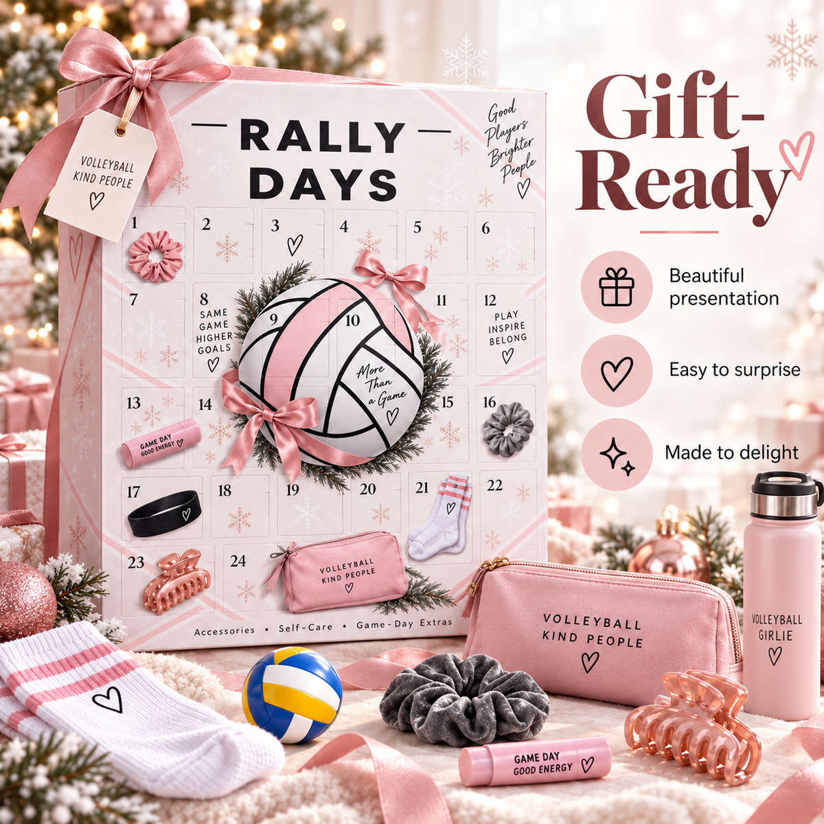 🏐 Rally Days Volleyball Advent Calendar 🎁 24 Daily Surprises For Volleyball Girls