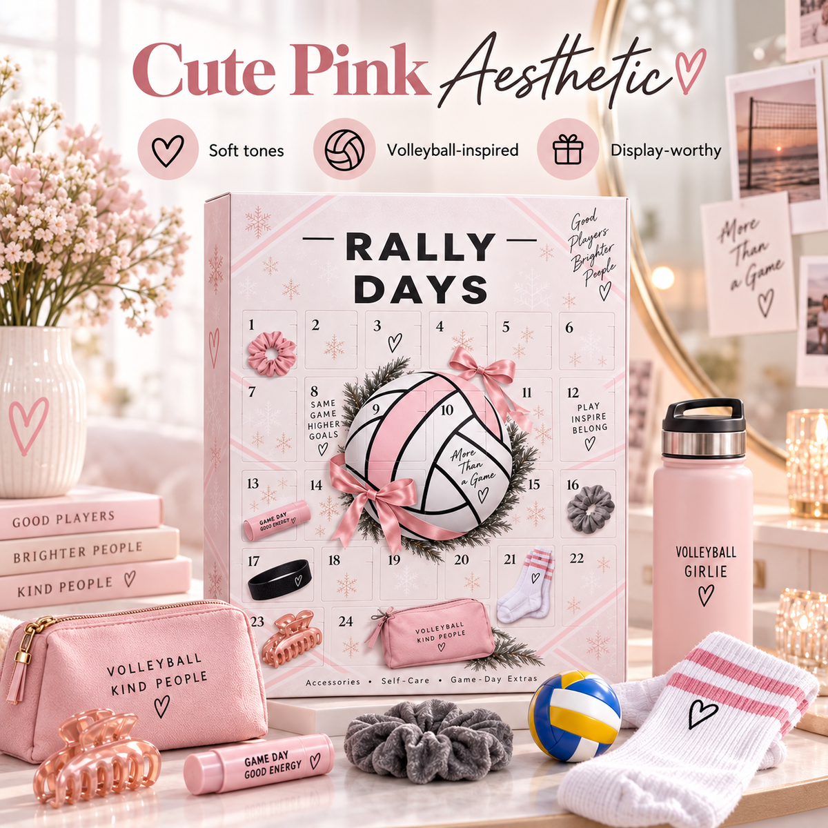 🏐 Rally Days Volleyball Advent Calendar 🎁 24 Daily Surprises For Volleyball Girls
