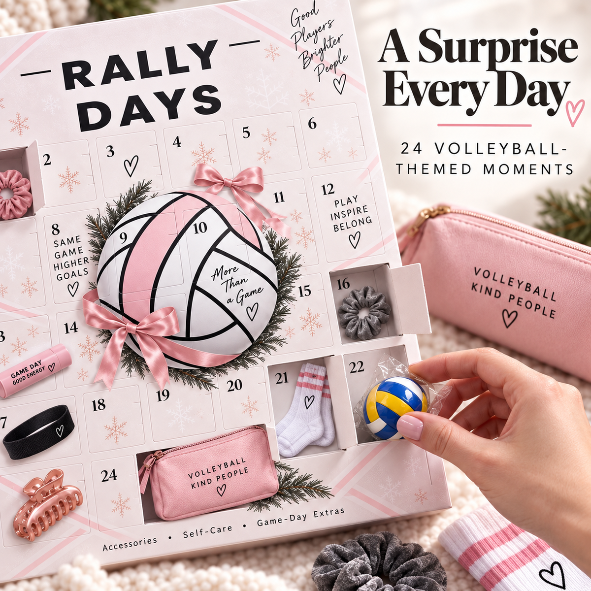 🏐 Rally Days Volleyball Advent Calendar 🎁 24 Daily Surprises For Volleyball Girls