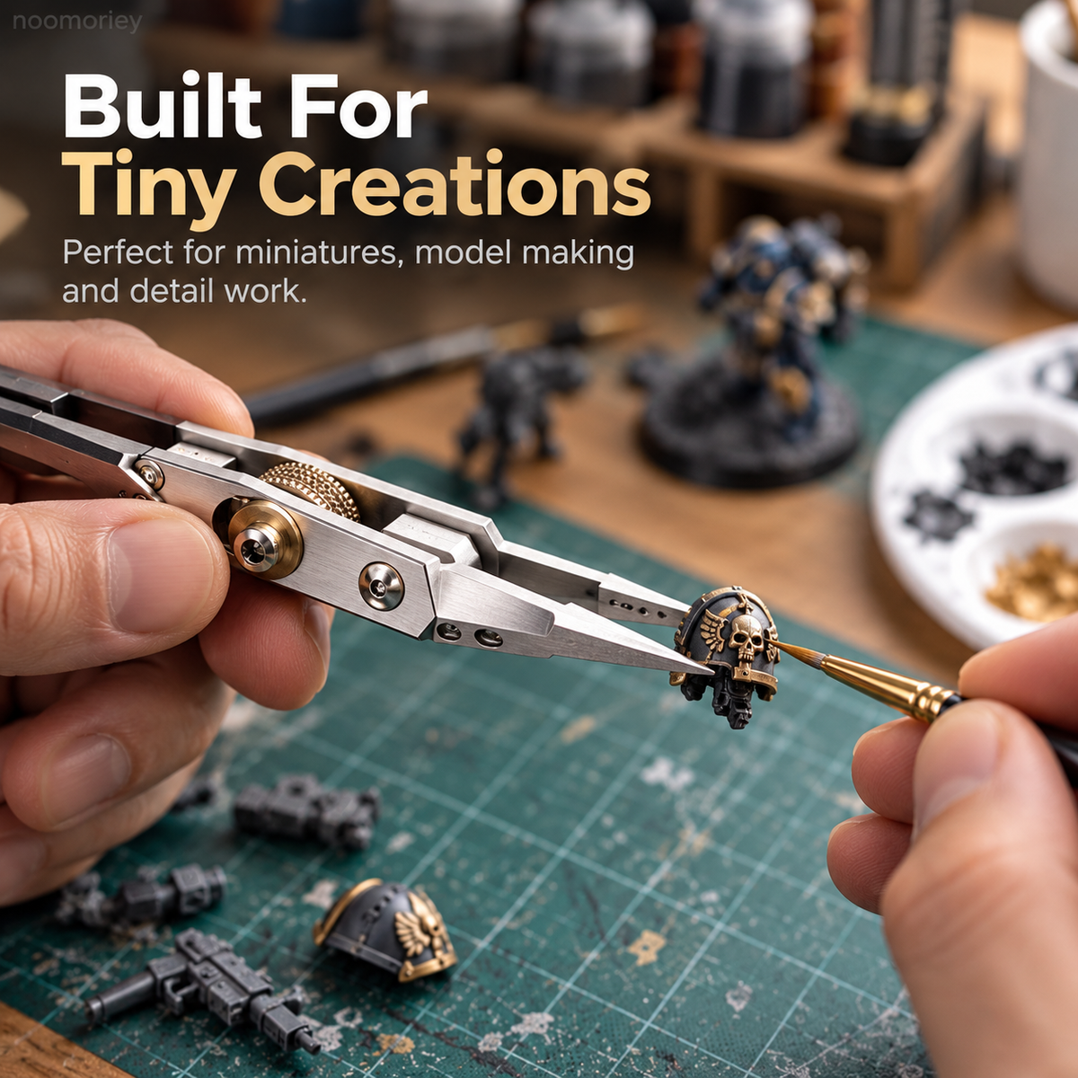 ✨ Precision Locking Grip Tool 🔧 Adjustable Hold For Miniatures & Model Making