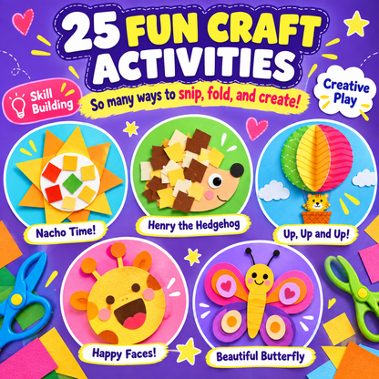 🔥 50% OFF Snip Snip! Kids Scissor Skills Craft Kit ✂️ Screen-Free Creative Learning Toy For Ages 3-7