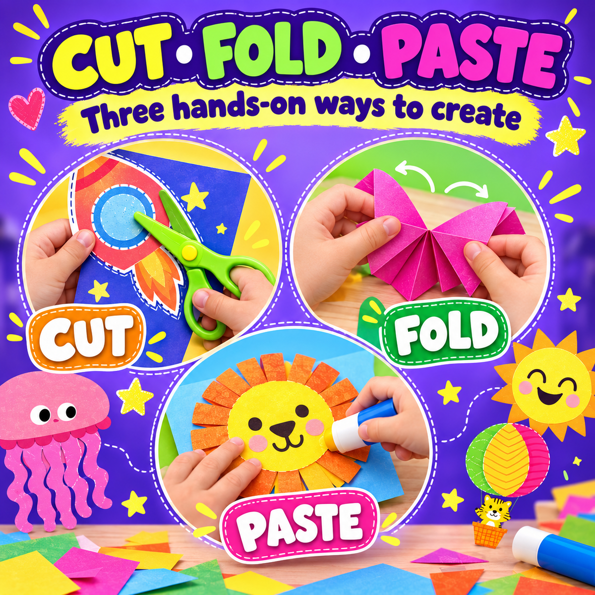 🔥 50% OFF Snip Snip! Kids Scissor Skills Craft Kit ✂️ Screen-Free Creative Learning Toy For Ages 3-7