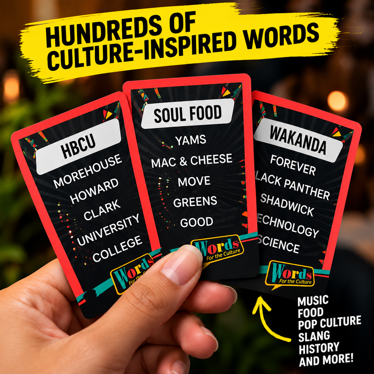 🔥 50% OFF Words For The Culture™ Party Game – The Ultimate Culture-Inspired Guessing Game For Friends & Family