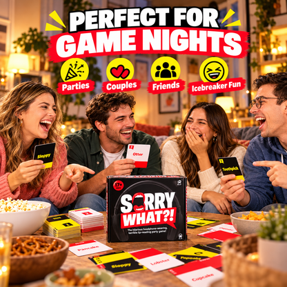 😂 Sorry What?! Lip Reading Party Game – Headphones Included