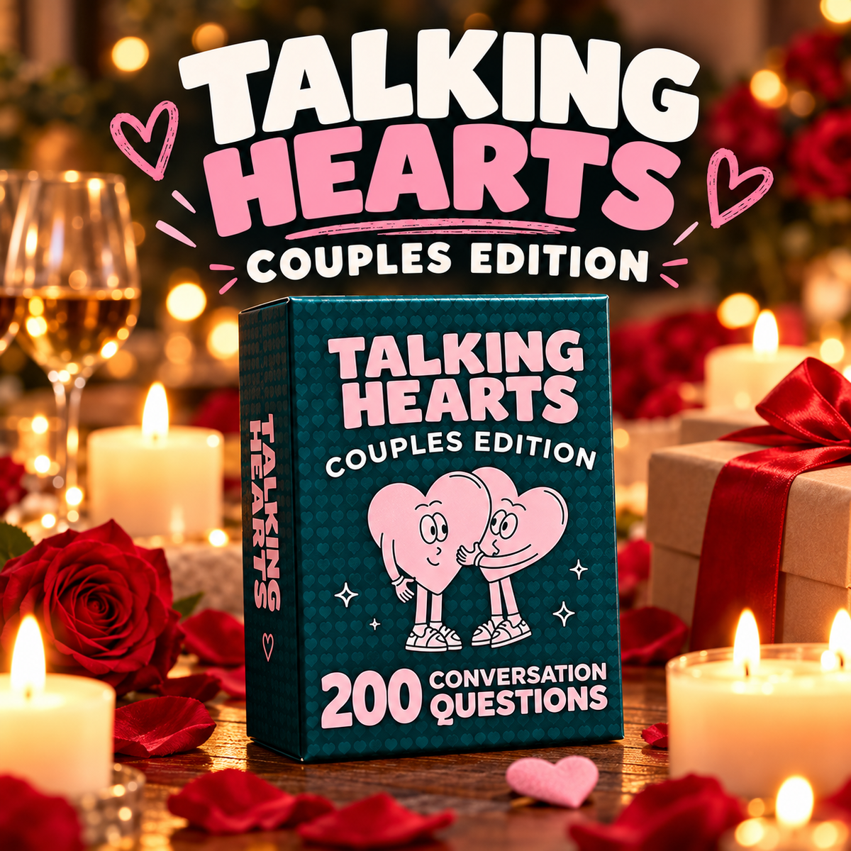 💝 50% OFF Talking Hearts 200 Questions Couples Card Game