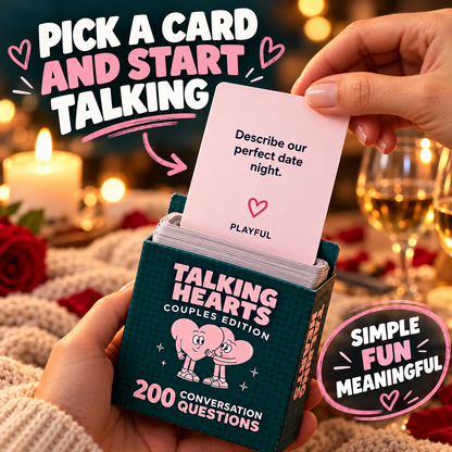 💝 50% OFF Talking Hearts 200 Questions Couples Card Game