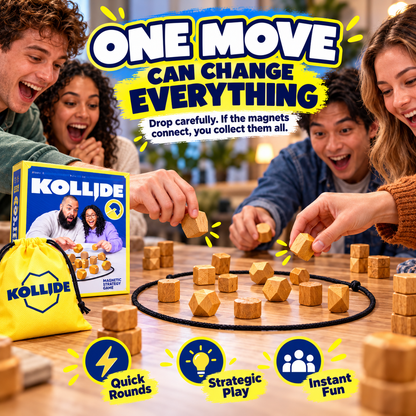🔥 50% OFF Kollide Magnetic Strategy Game 🧲 Fast-Paced Family Game Night Fun