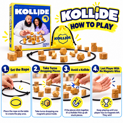🔥 50% OFF Kollide Magnetic Strategy Game 🧲 Fast-Paced Family Game Night Fun