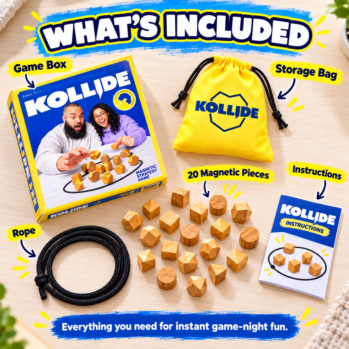 🔥 50% OFF Kollide Magnetic Strategy Game 🧲 Fast-Paced Family Game Night Fun