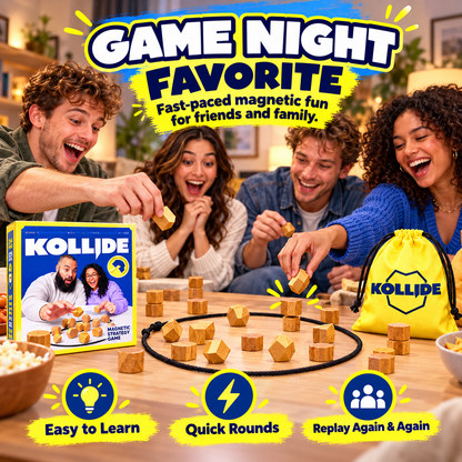 🔥 50% OFF Kollide Magnetic Strategy Game 🧲 Fast-Paced Family Game Night Fun