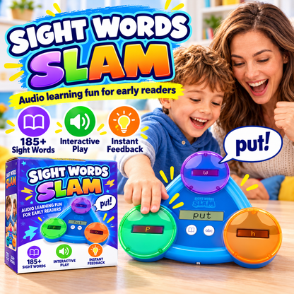 🔥 50% OFF 📚 Sight Word Slam Audio Learning Game For Kids – 185+ Words Reading & Spelling Practice