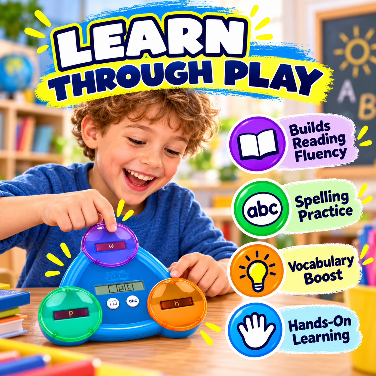 🔥 50% OFF 📚 Sight Word Slam Audio Learning Game For Kids – 185+ Words Reading & Spelling Practice
