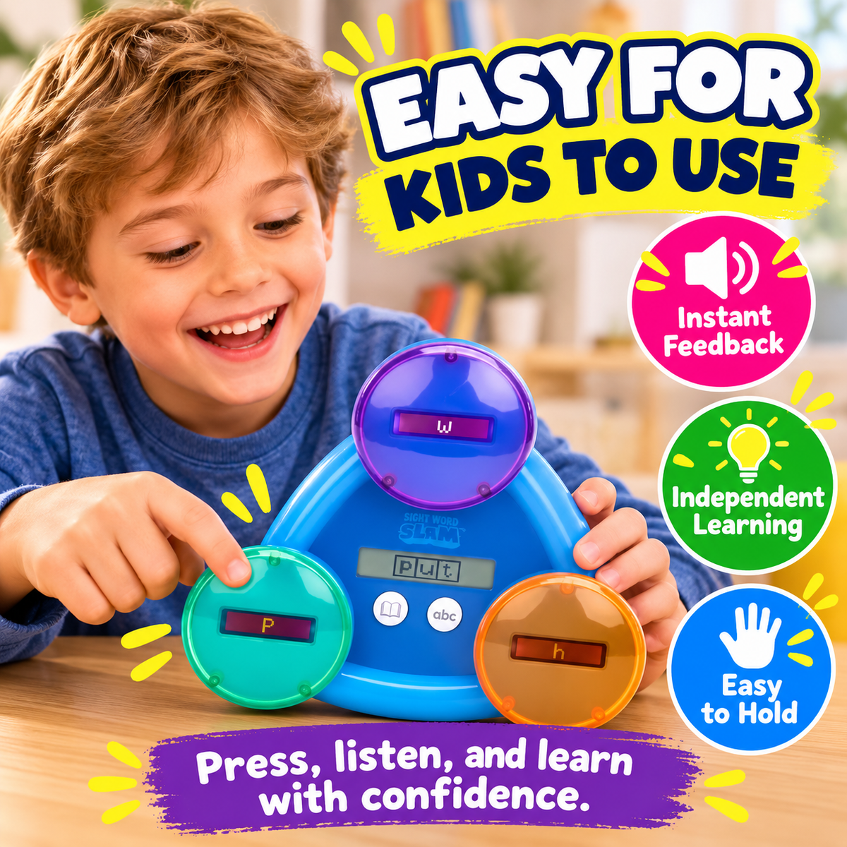 🔥 50% OFF 📚 Sight Word Slam Audio Learning Game For Kids – 185+ Words Reading & Spelling Practice