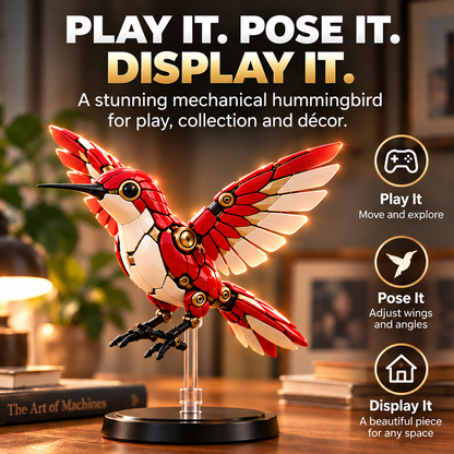 🐦 2-in-1 Transforming Hummingbird Egg – Mechanical Bird Figure