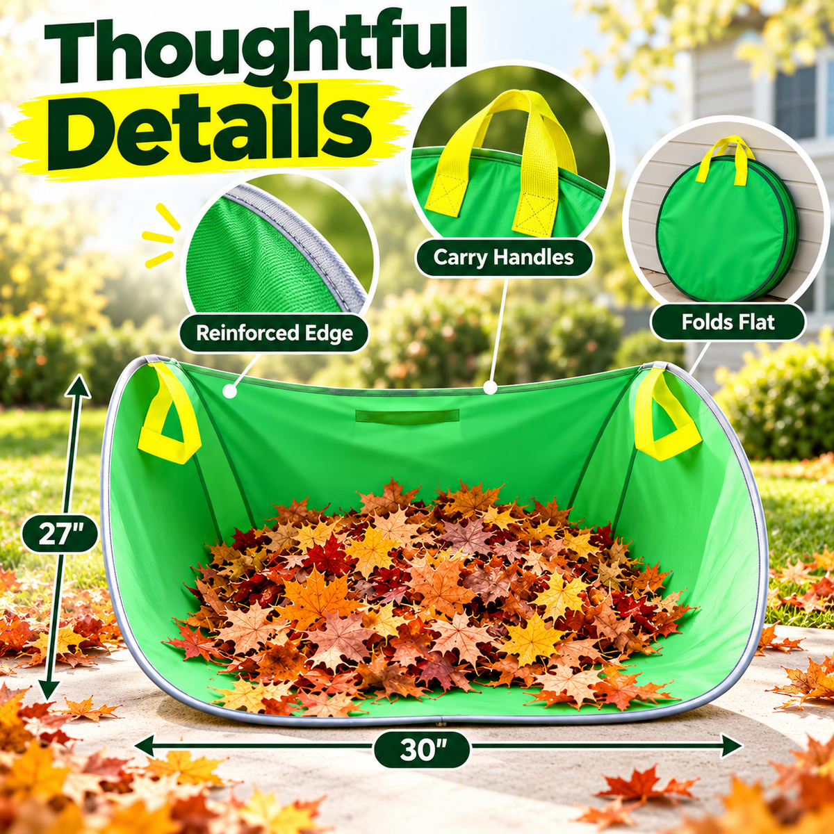 Garden Leaf Collection Tent