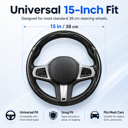 Universal Car Non-Slip Steering Wheel Cover – Comfortable Grip & All-Season Protection