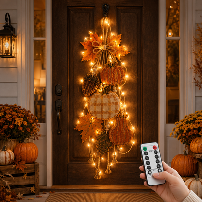 Rustic Harvest Wooden Door Hanger