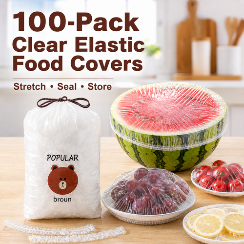 🔥100PCS Disposable Stretch Food Covers for Bowls & Plates