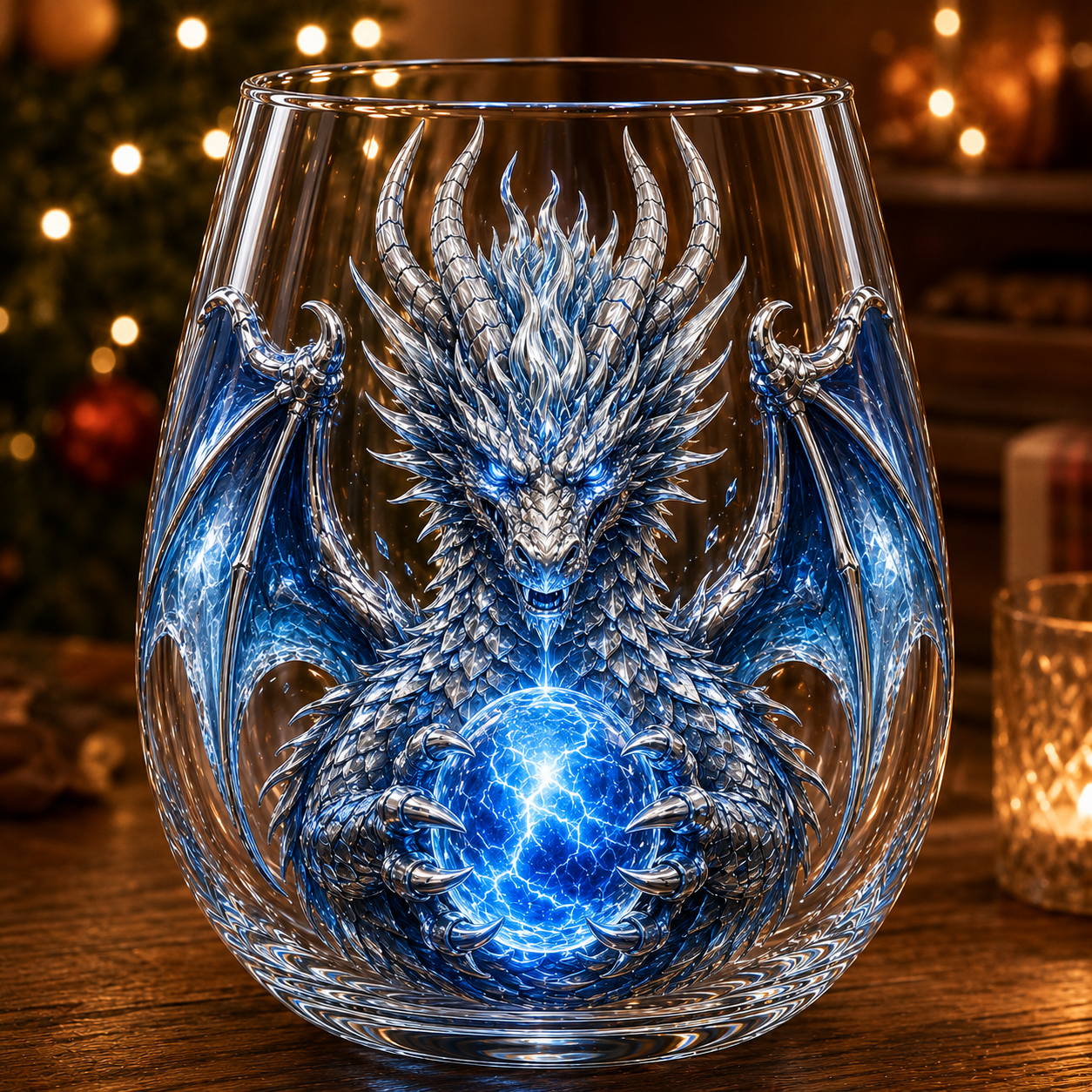 🐉 3D Mythic Dragon Glass Art Cup | Luxury Raised Fantasy Glassware for Whiskey✨