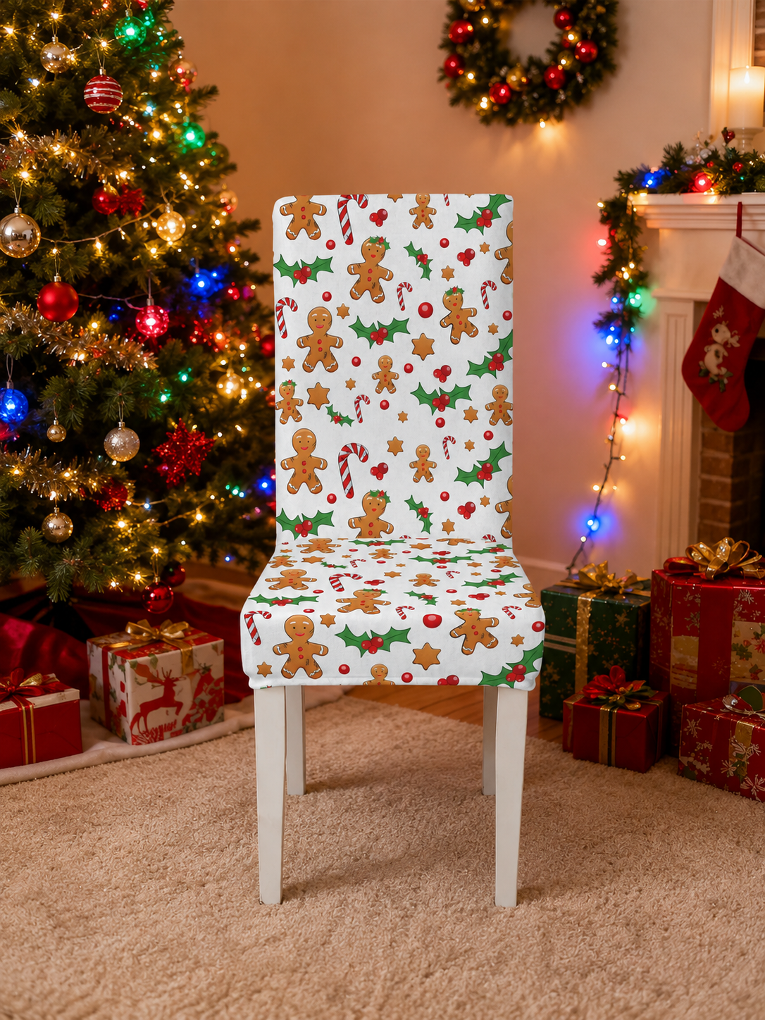 🔥Holiday Home Deal 🎄  Cartoon Printed Chair Covers for Living Room, Bedroom & Dining Room Decor