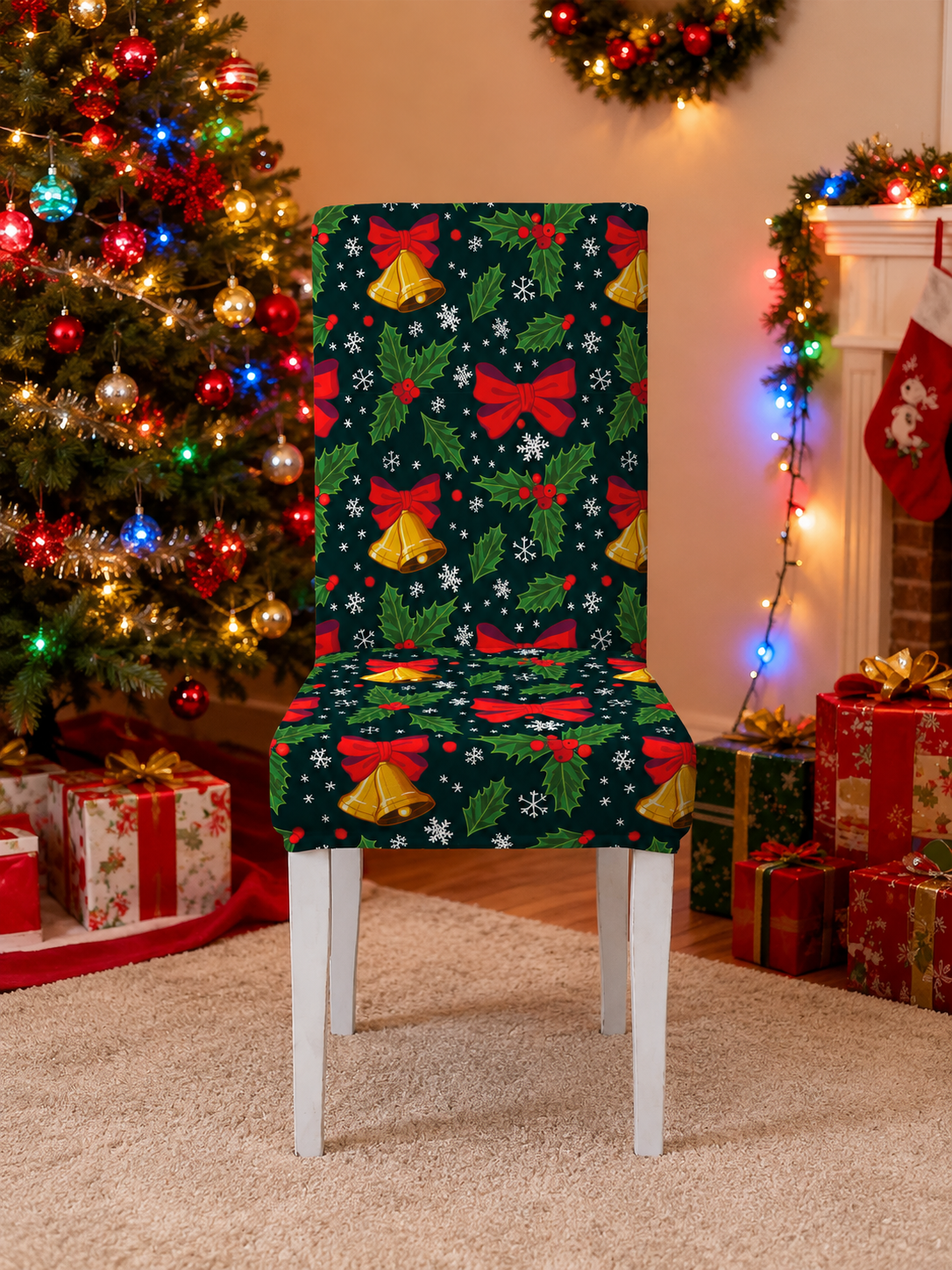 🔥Holiday Home Deal 🎄  Cartoon Printed Chair Covers for Living Room, Bedroom & Dining Room Decor