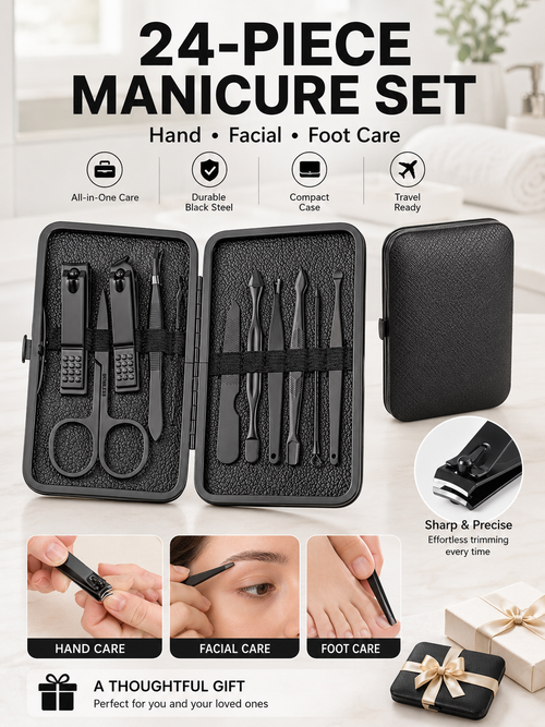 ✨Professional Portable Nail Clipper Set – Complete Grooming Kit for School, Travel & Home