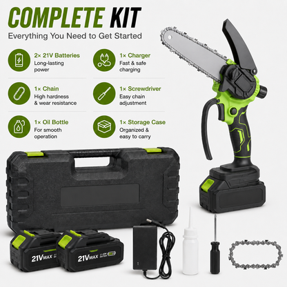 🔥 48% OFF 6-Inch Cordless Mini Chainsaw 🌿 Lightweight Power for Easy Cutting
