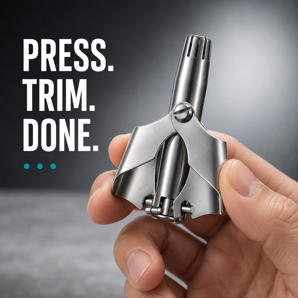 💥Buy 1 get 1 free 🔥Manual Nose Hair Trimmer – Stainless Steel 360° Trimmer, Waterproof & No Battery Required