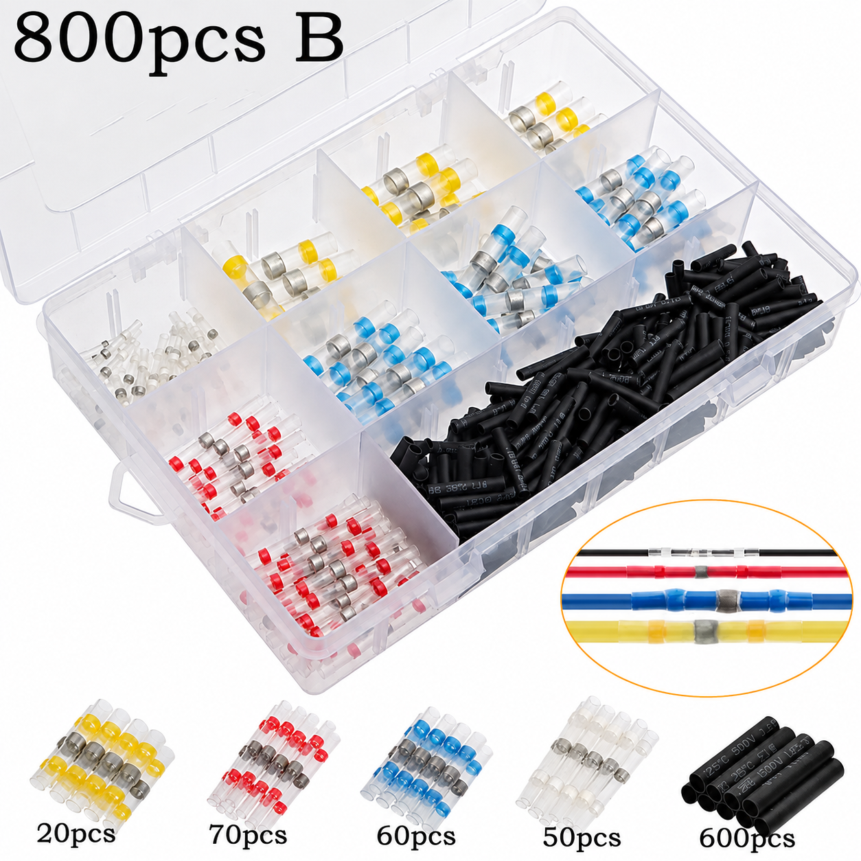 🔥Last Day 49% OFF - ✨300PCS WATERPROOF SOLDER WIRE CONNECTOR KIT