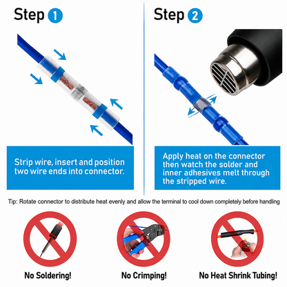 🔥Last Day 49% OFF - ✨300PCS WATERPROOF SOLDER WIRE CONNECTOR KIT