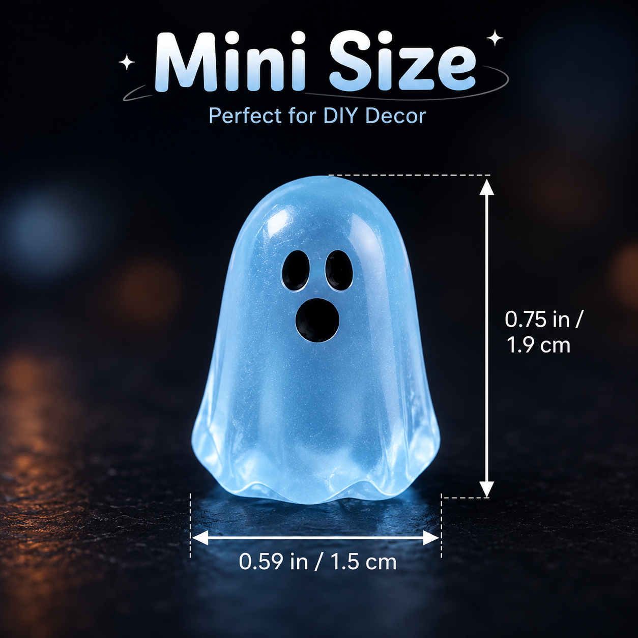 🎃👻Glow-in-the-Dark Cute Ghost Resin Bead Set🧙🎁 – ✨Let these adorable little ghosts shine in the dark!🕯️✨