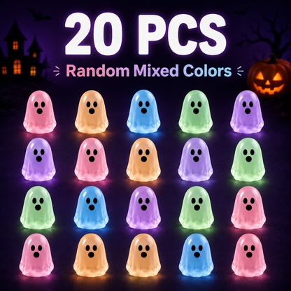 🎃👻Glow-in-the-Dark Cute Ghost Resin Bead Set🧙🎁 – ✨Let these adorable little ghosts shine in the dark!🕯️✨