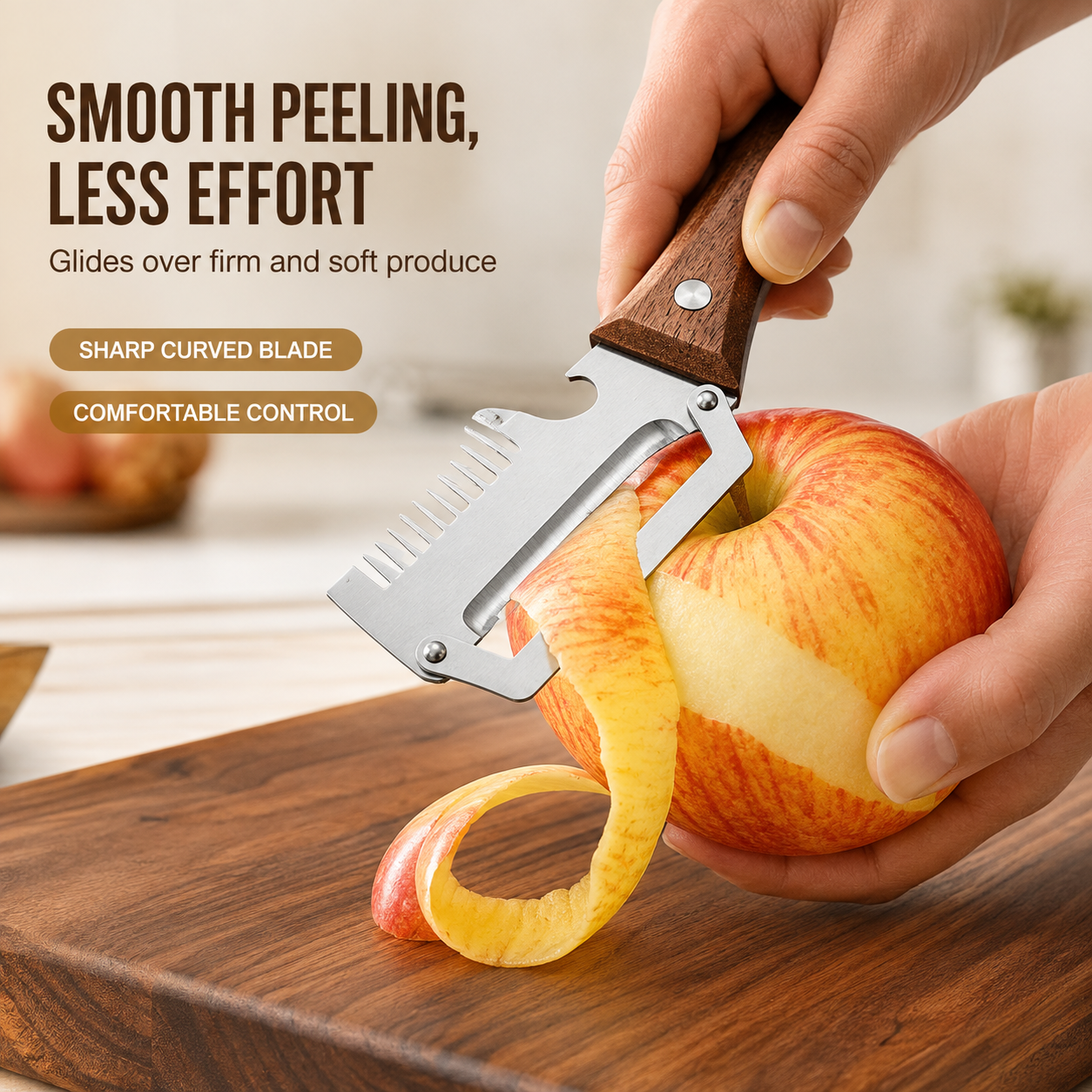🔪3-in-1 Stainless Steel Vegetable Peeler, Julienne Cutter and Bottle Opener✨