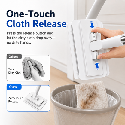 ✨  🧹 Multi-Purpose Mini Dust Mop🧼 – Lightweight Bathroom & Tight-Space Cleaner