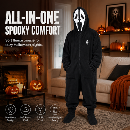 Horror Halloween Hooded Jumpsuit