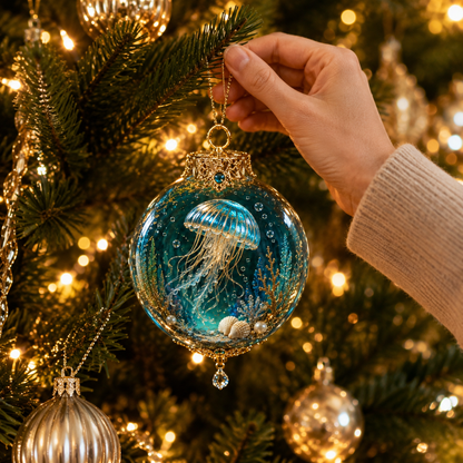 ✨🎄 50% OFF Ocean Wonders Christmas Ornament Collection🌊 – 🎁6-Piece Marine Life Keepsake Set