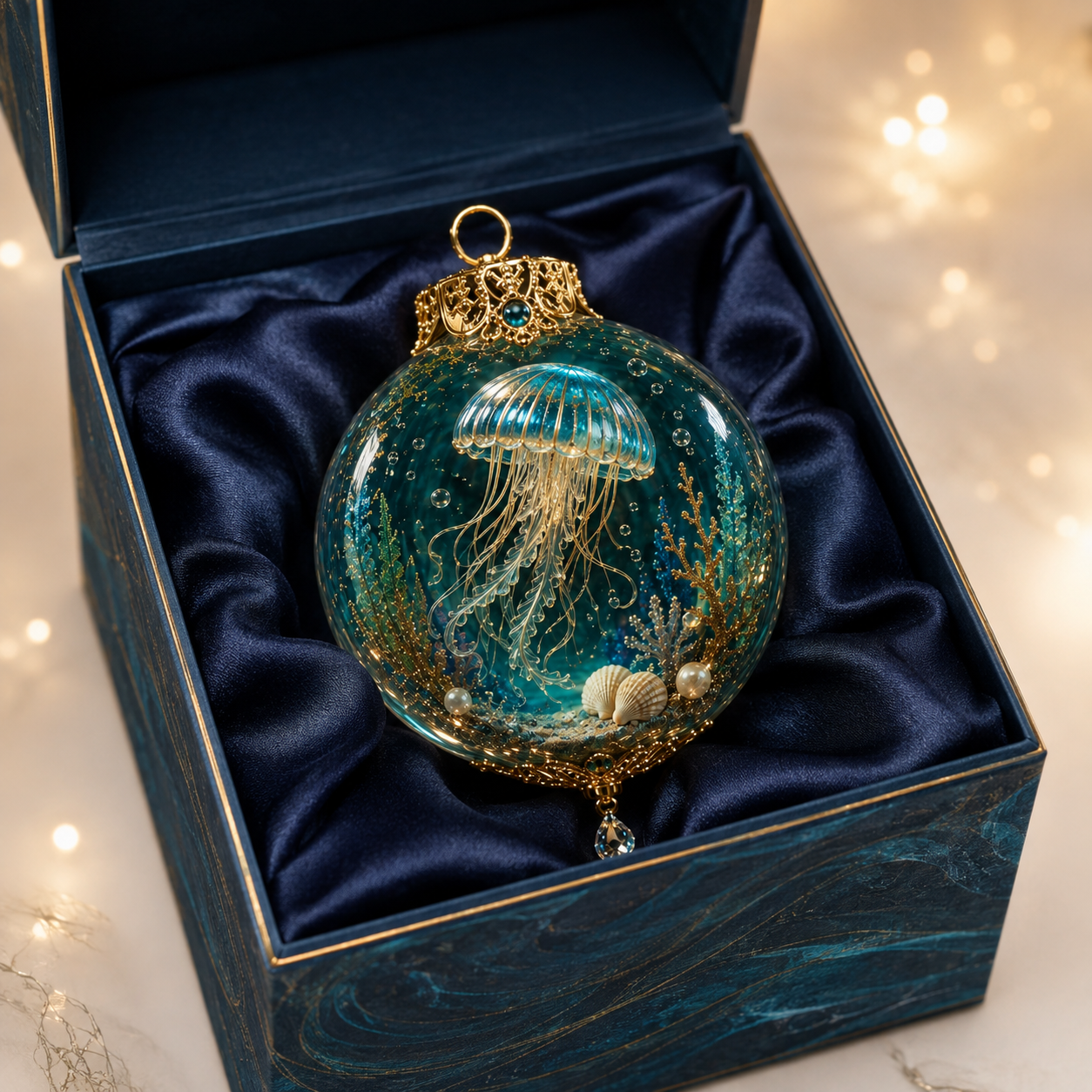 ✨🎄 50% OFF Ocean Wonders Christmas Ornament Collection🌊 – 🎁6-Piece Marine Life Keepsake Set