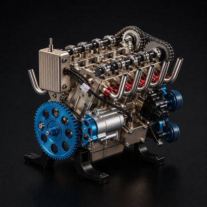 🏎️The Ultimate Desktop Masterpiece: Miniature V8 Small-Block Static Model Kit🛠️