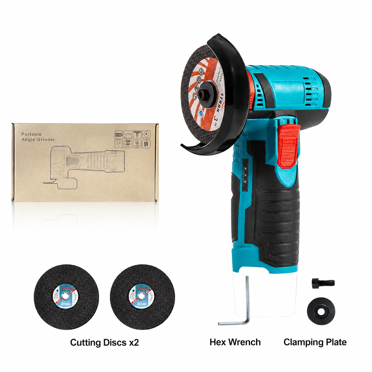 🔧✨ Cordless Mini Angle Grinder – 19500RPM, 12V, Dual Battery, Compact & Powerful!