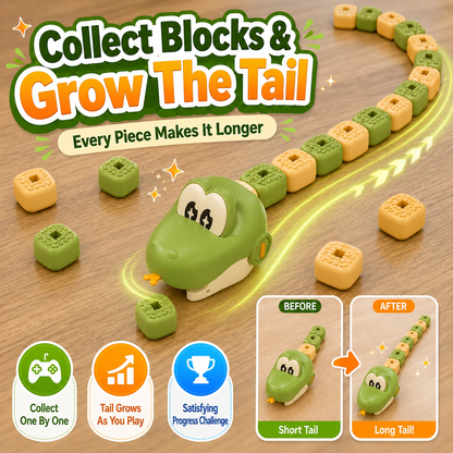 Remote Control Snake Block-Collecting Game