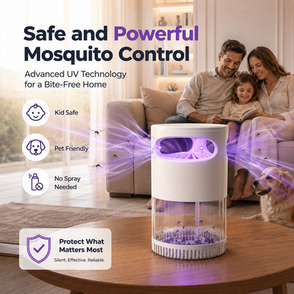 🌙SAVE 50% NOW🔥Quiet UV Mosquito Trap – Chemical-Free & Safe for Kids & Pets🦟