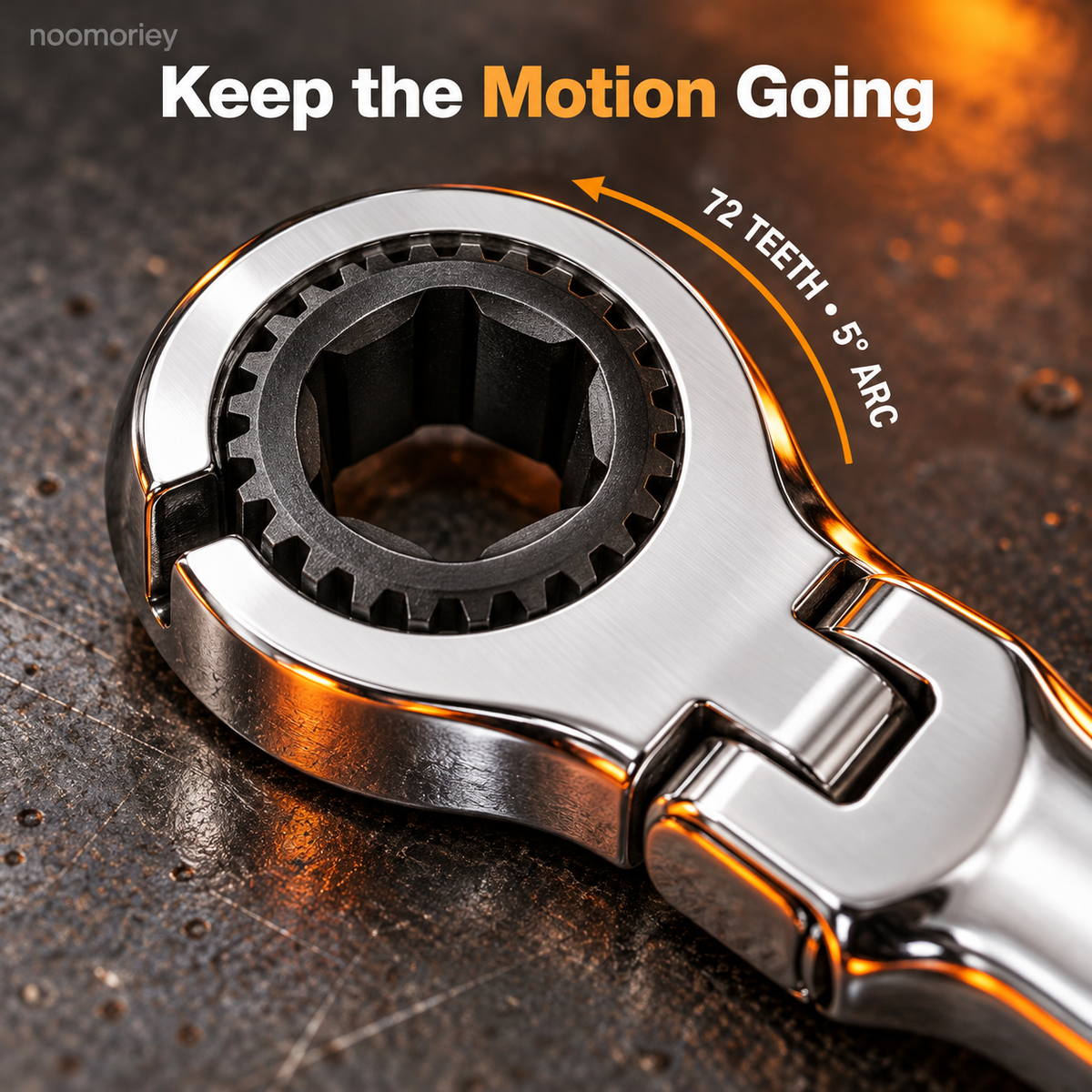 🔧 Flex-Head Ratcheting Flare Nut Wrench Kit