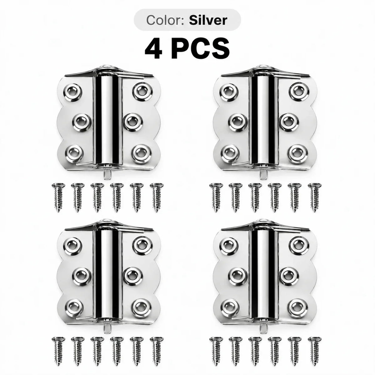 Self-Closing Spring Cabinet Hinges for Doors | 4/6 PCS